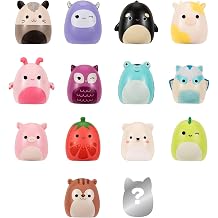 Squish-a-longs by Original Squishmallows 14 Pack - 1-Inch Mini-Squish with 4 Accessories, 1 Ring, and a Collector s Guide - Collect, Trade, Play