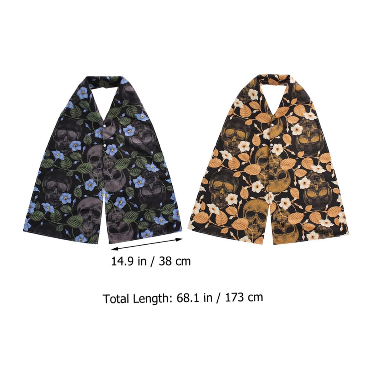 Abaodam 6 Stück Waschbarer Erwachsenen Lätzchen Essschal aus Polyester mit Vollem Schutz und Stilvollem Druckdesign für Senioren und Damen Beim Essen