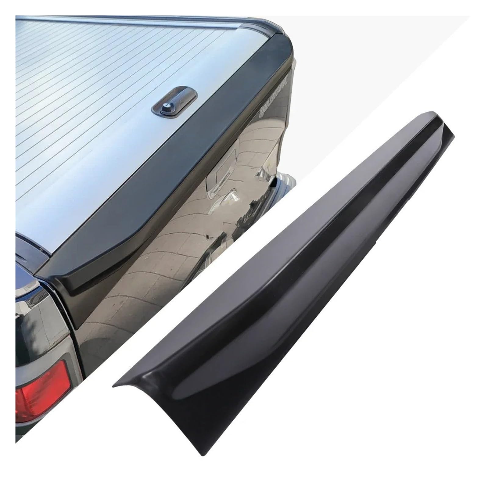 Retractable Rear Trunk Parcel Shelf Rear Cover For For Ranger 2012-2022 For WILDTRAK For Raptor XS XL XLT Tailgate Trim Rail Guard Protector Car Styling(Rear Spoiler cover)