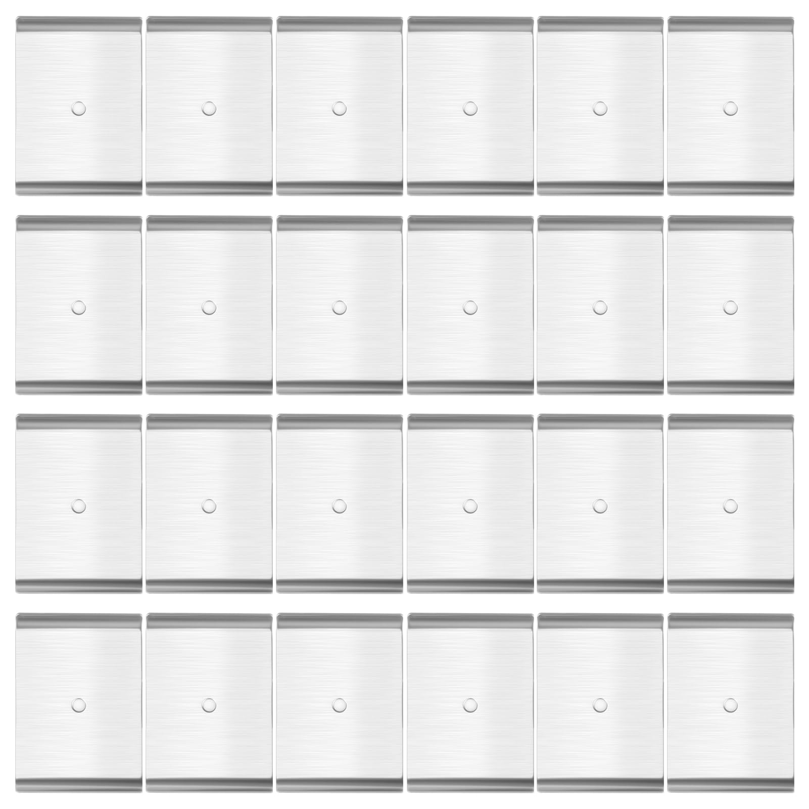 12 Pack Under Cabinet Light Metal Adhesive Strips for Magnetic LED Lights, Replacement Iron Plates Sticky Mounting Brackets for Closet Kitchen Wardrobe Counter Lighting Holders (Not Magnetic) — Amazon image 10