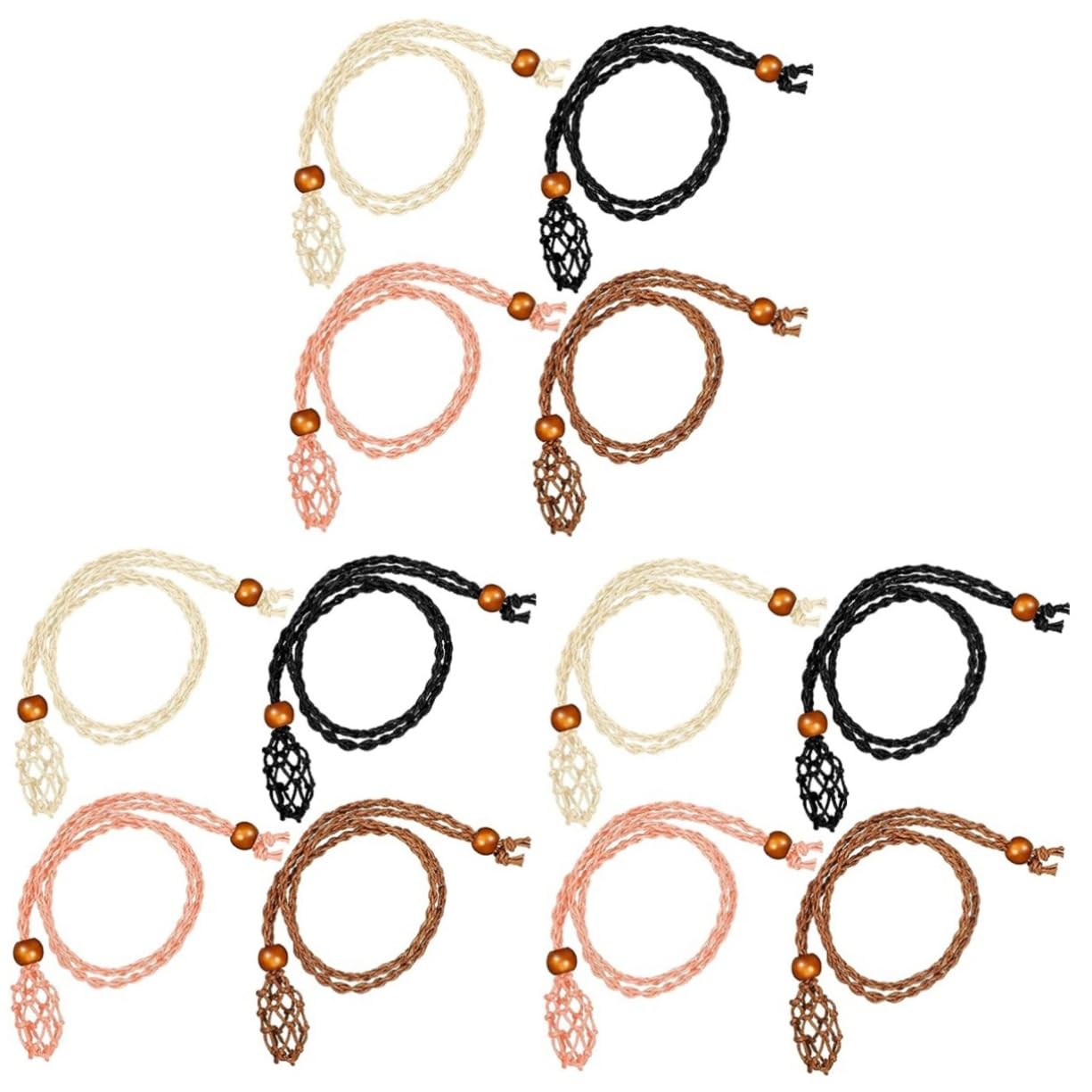 Kit métier à tisser et porte-collier en cristal macramé pour création bijoux