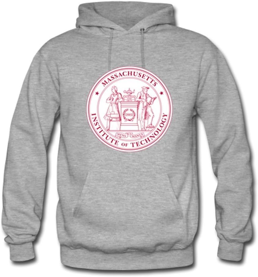 HuaTu Massachusetts Institute of Technology Youth Hoodie Pullover Large Grey