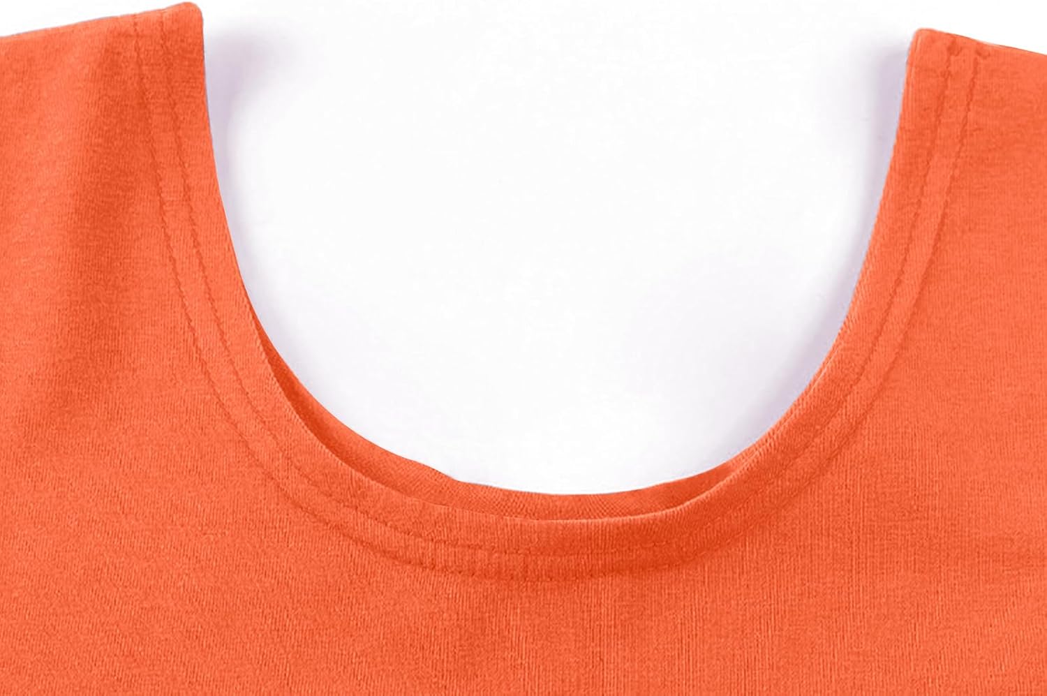 LONGBIDA Women's Scoop Neck Basic Crop Top Solid Short Sleeve T-Shirt - Image 5