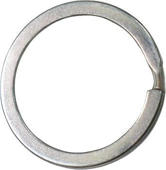 30 Pack Key Ring Keychain 1 Inch Keys Holder Fob Metal Flat Split Chains Rings for Car Dog Tag
