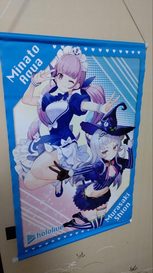 Amazon.co.jp: 湊あくあ、紫咲シオン タペストリー : おもちゃ