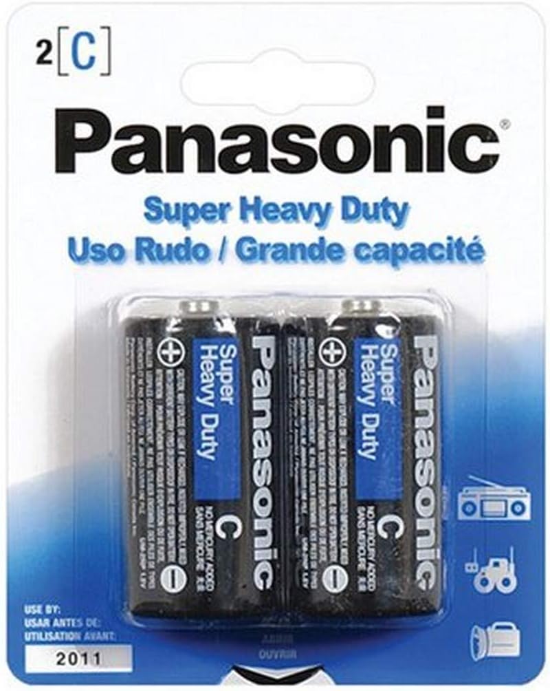 Panasonic Battery C Pack, 2 Count : Health & Household