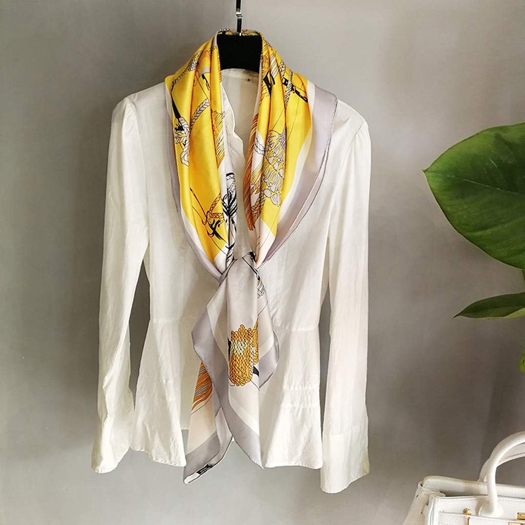 Silk 110 Large Square Scarf, Silk, Ladies Silk Scarf, Fashion All-match Scarf Shawl, Spring