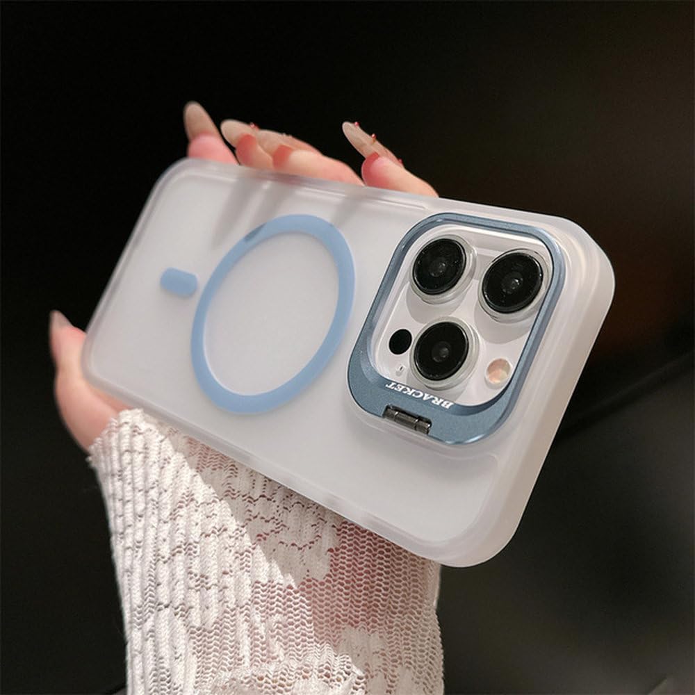 Coque iPhone 15 Plus bleu clair mate pour vos déplacements quotidiens et recharge magnétique - 8