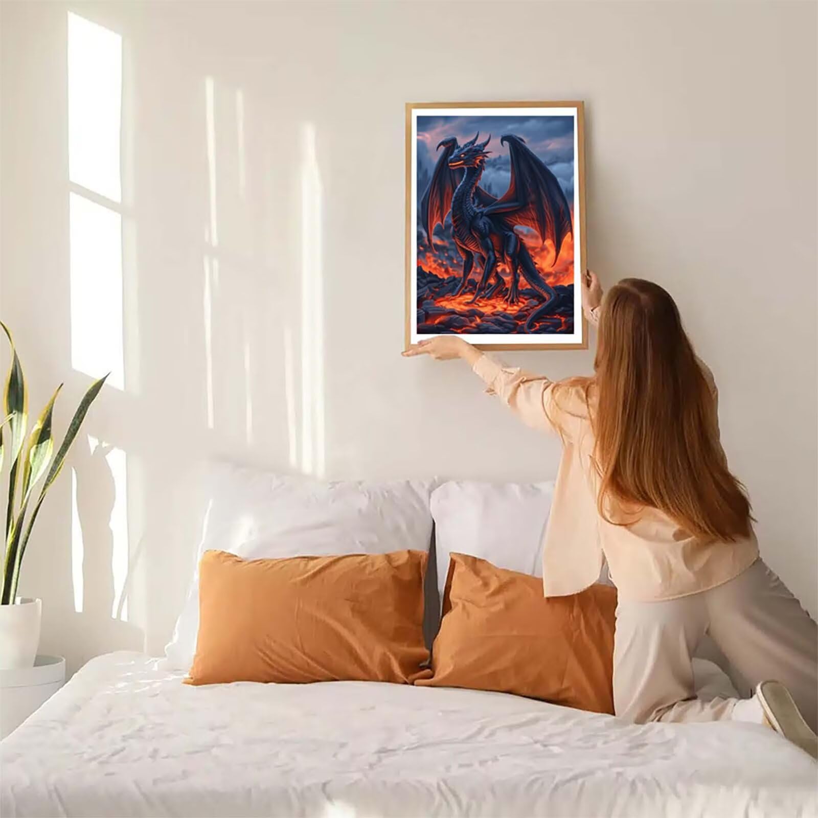 Drago Diamond Painting Adulti 60x80cm, 5D Diamond Painting Kit E-2765