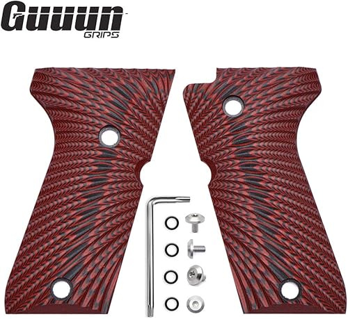 Miniatura 7 de Guuun Empuñaduras G10 para Beretta 9296 Compacto, Textura Táctica Sunburst