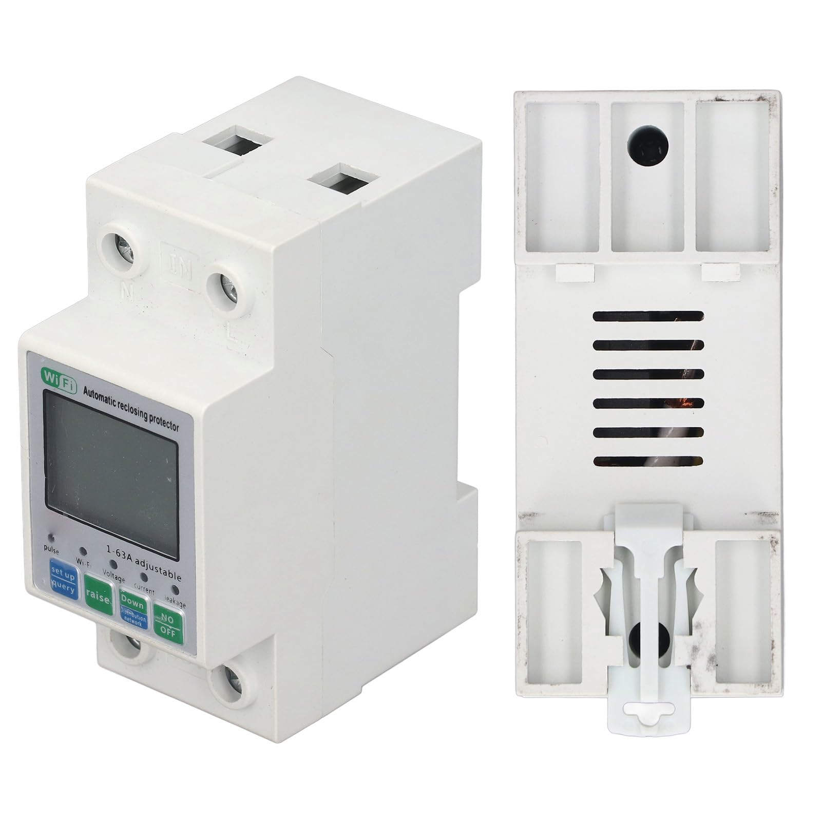 Monitor di Energia Intelligente WiFi, Misuratore di Potenza con Controllo Remoto con Avvisi Intelligenti, Misuratore di Potenza WiFi con Display Digitale Intelligente per il