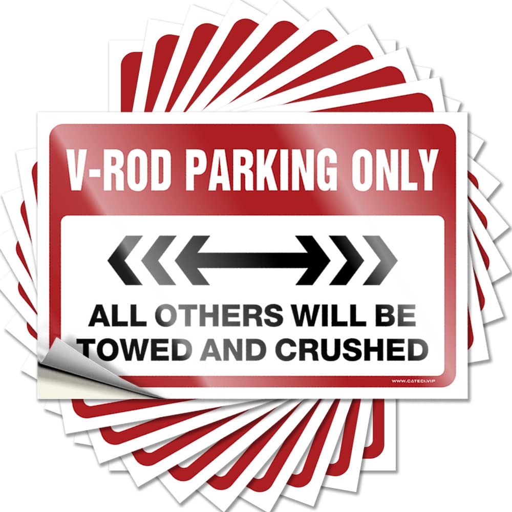 Best Case Quote | V-Rod Parking Only Western Durable Vinyl Sticker Easy Apply for Comfort(8X12CM)