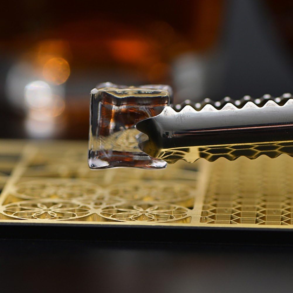 Eiswürfel-Design-tablett, Transparentes Eisstempel-tablett, Moderne Eiswürfelformen Für Bourbon-Cocktails, Eiswürfel-Stempel, Barkeeper-zubehör Für Klare EIS-Cocktails Und Whisky