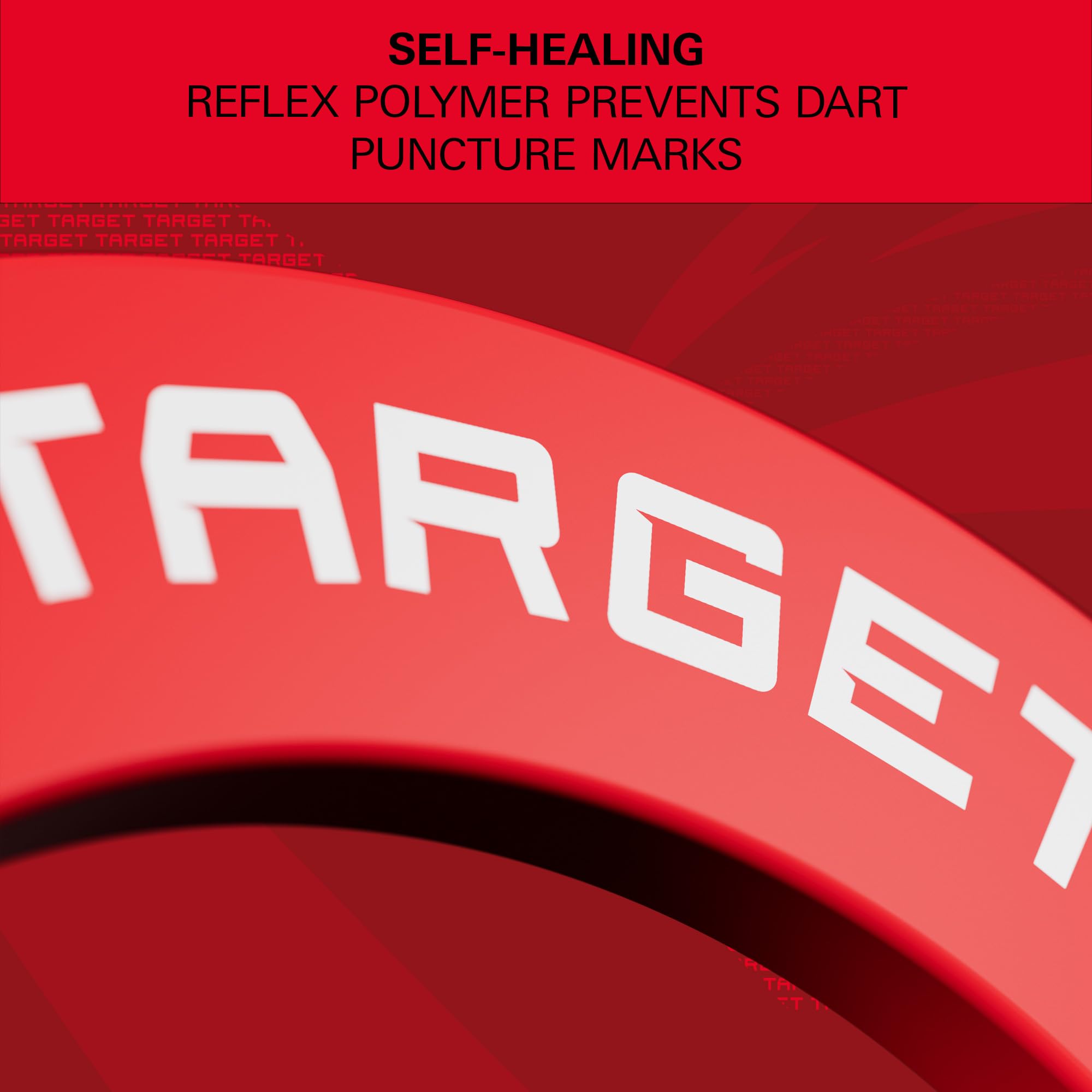Target Darts Notched Dianas Dart Surround Protector Anillo, Rojo/Negro/Gris