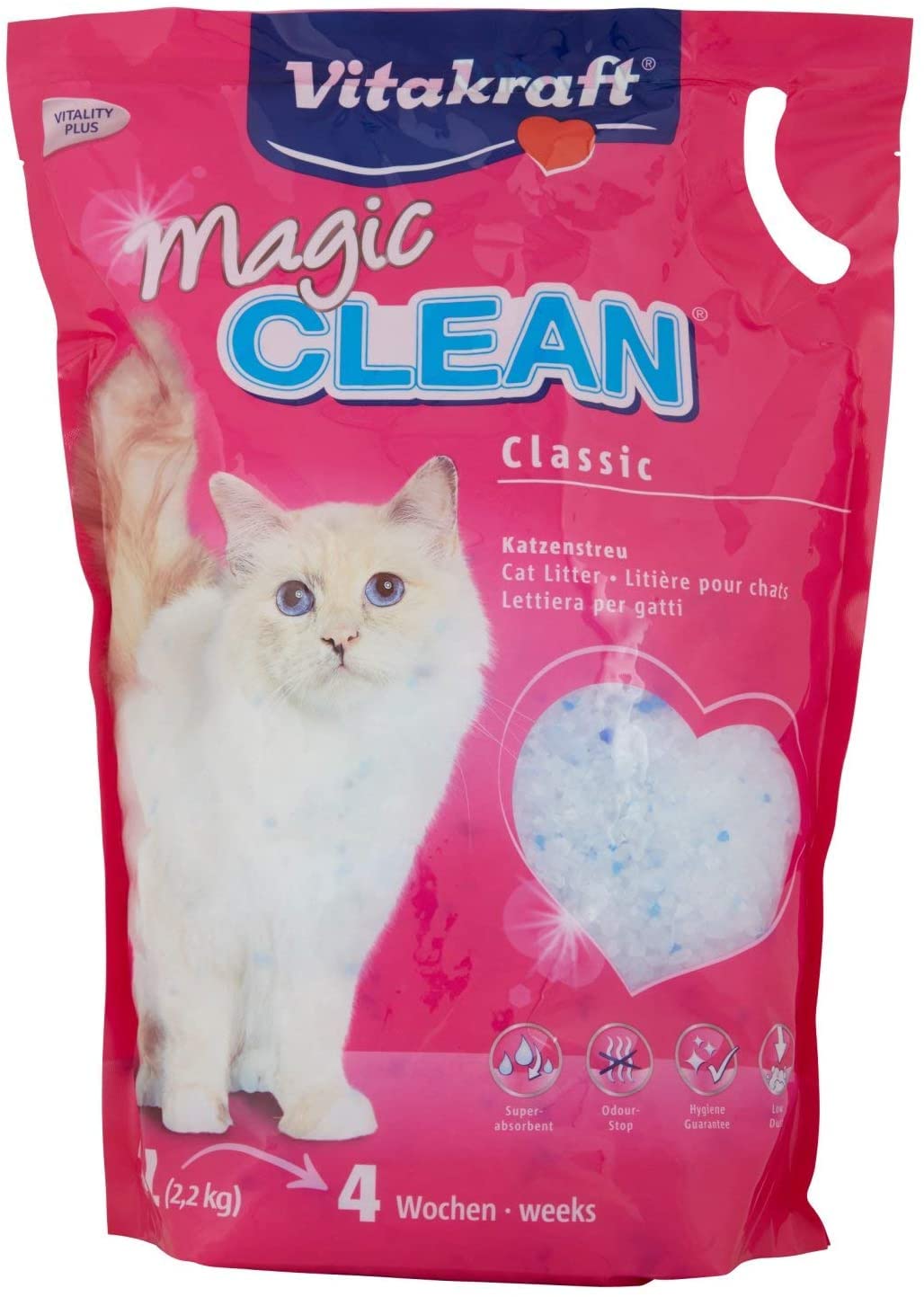 Vitakraft Magic Clean - Juego de arena para gatos (5 L, 6 unidades)
