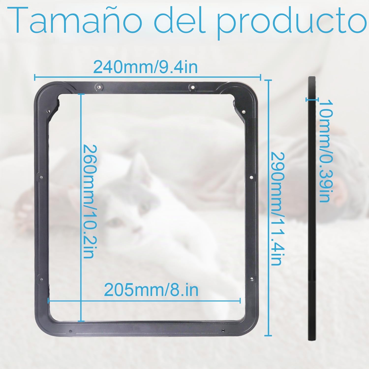 Gateras para Puertas Puerta Gatera para Gatos Puerta Perros Cierre Automatica Trampilla para Gato 24 x 29 cm Gatera para Mosquitera Puertas para Mascotas Fácil de Instalar para Cachorros y Gatos