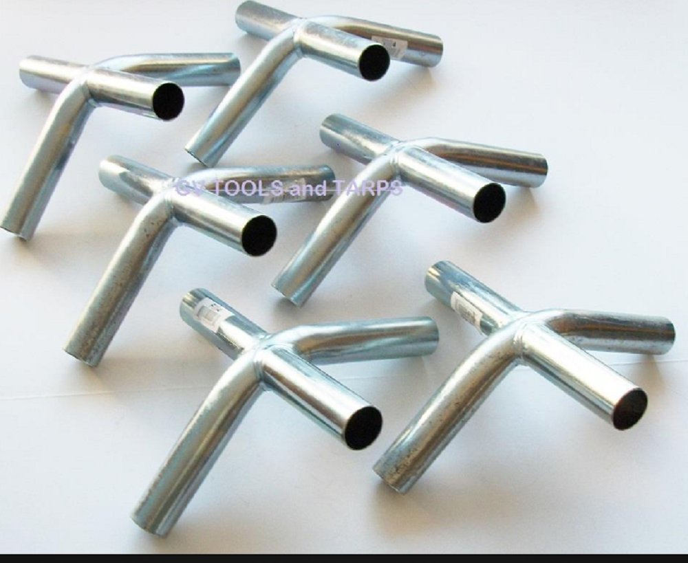 6pc 3/4" 4 Way High Peak Edge or Top Center Canopy Fitting NO EYEBOLTS (FA4) - Fits 3/4" EMT Pipe That has an Outer Diameter of 15/16"-image-19