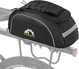 Alforje para bicicleta,Henniu Bolsa térmica para ciclismo à prova d'água com isolamento térmico para bicicleta MTB bolsa para bagageiro traseira bolsa para armazenamento de bagagem bolsa alforje