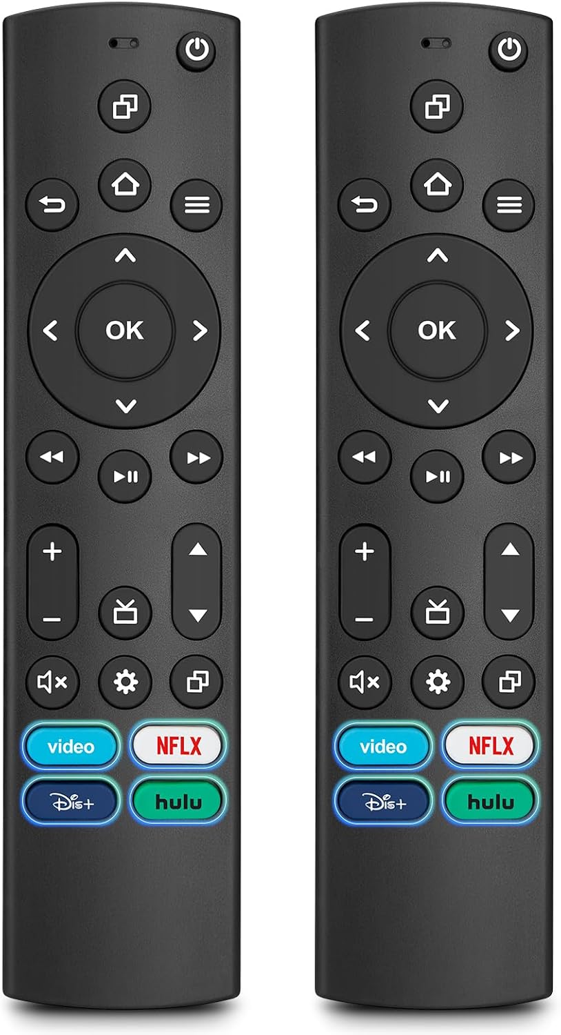 (Pack of 2) Universal TV Remote Only for Samsung/LG/Vizio/Roku/TCL/Hisense/Sony/Philips Smart TVs Remote Control Replacement