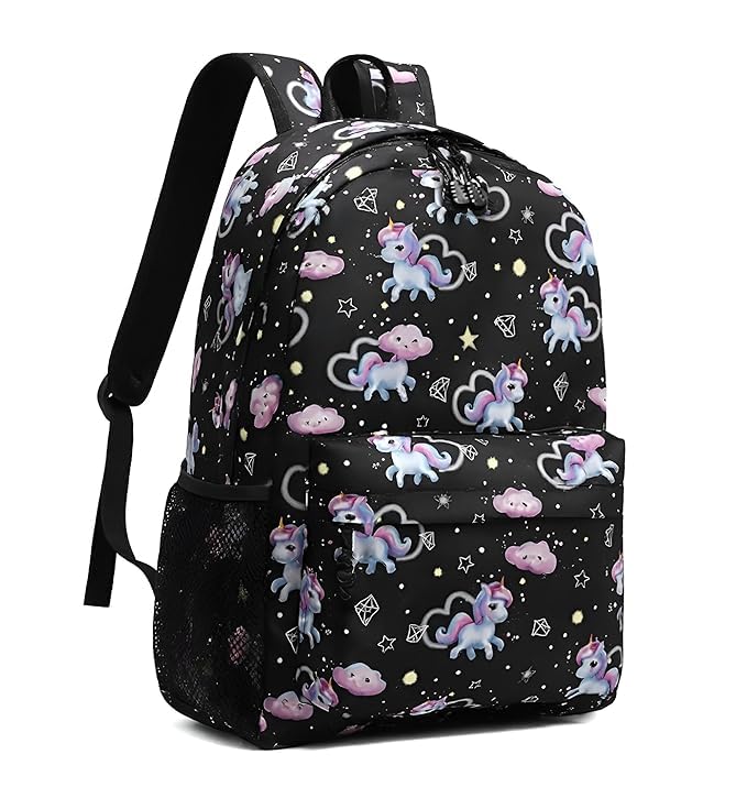 Image of College bag for girls and boys, Office Bag for Men & Women, 15.6 Inch Laptop Backpack, Water Resistant & Lightweight School and Tuition Bag, 2 Compartments with Bottle Holder