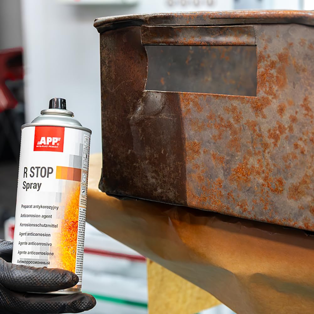 App R Stop Spray 400ml - Convertidor de Óxido y Antioxido para Metal | Anticorrosión para Ferro y Otros Metales | Tratamiento Anti Oxido para Auto, Moto y Carrocería | Fácil de Usar