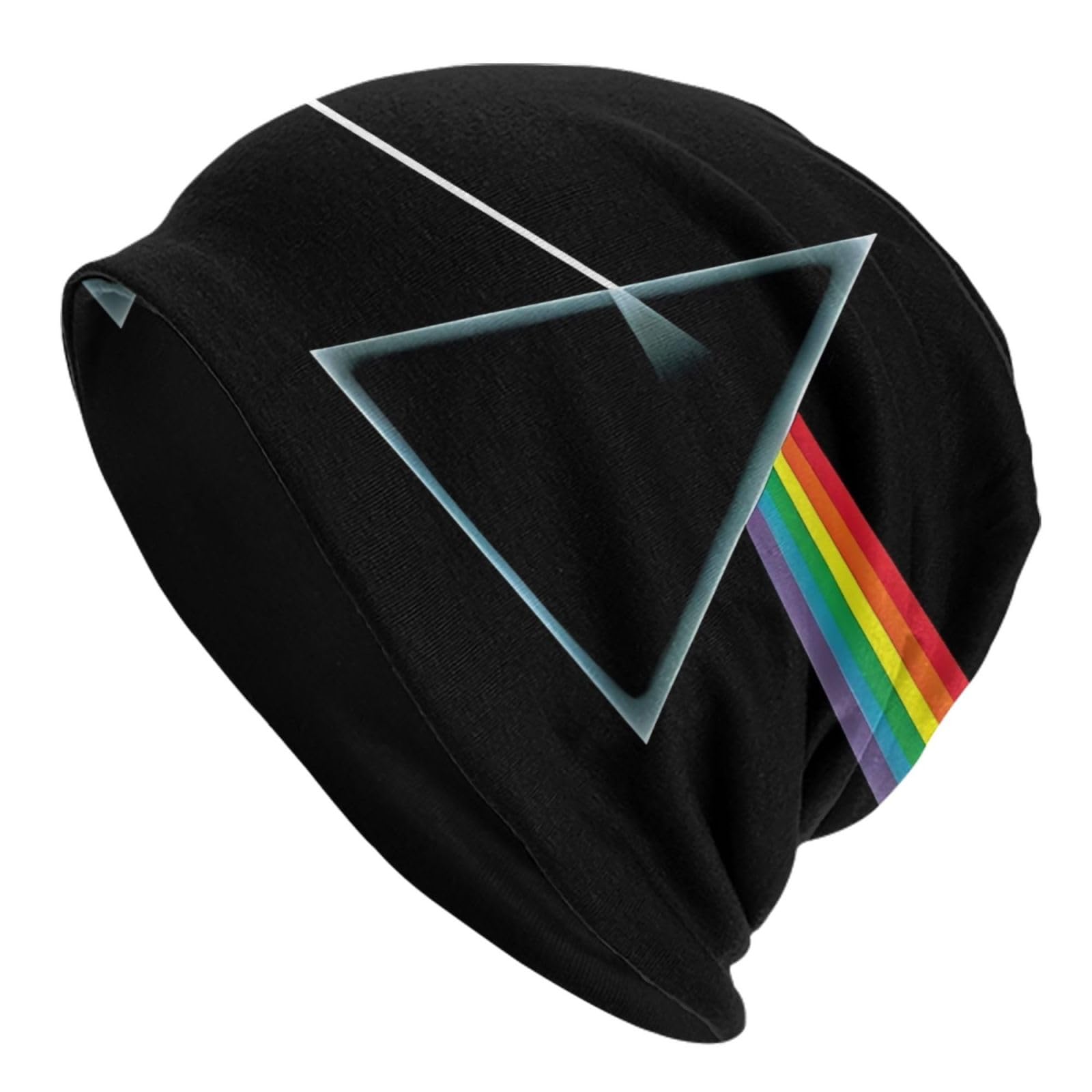 Ezkyztlw Unisex As Pic Pink Rainbow Floyd Men Skull Cap Fashion Beanie Hat Collection Knit Hats Casual Hat