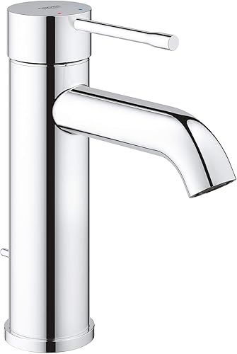 GROHE 2359200A Essence, grifo de baño de tamaño S de una sola manija de un solo orificio 1.2 GPM, cromado