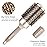 BANGMENG Round Barrel Anti-Static Hair Brush with Boar Bristles, Nano Thermal Ceramic Ionic Tech | For Extra Shine | Protect Hair, Enhance Texture, For Straightening & Drying (2inch)