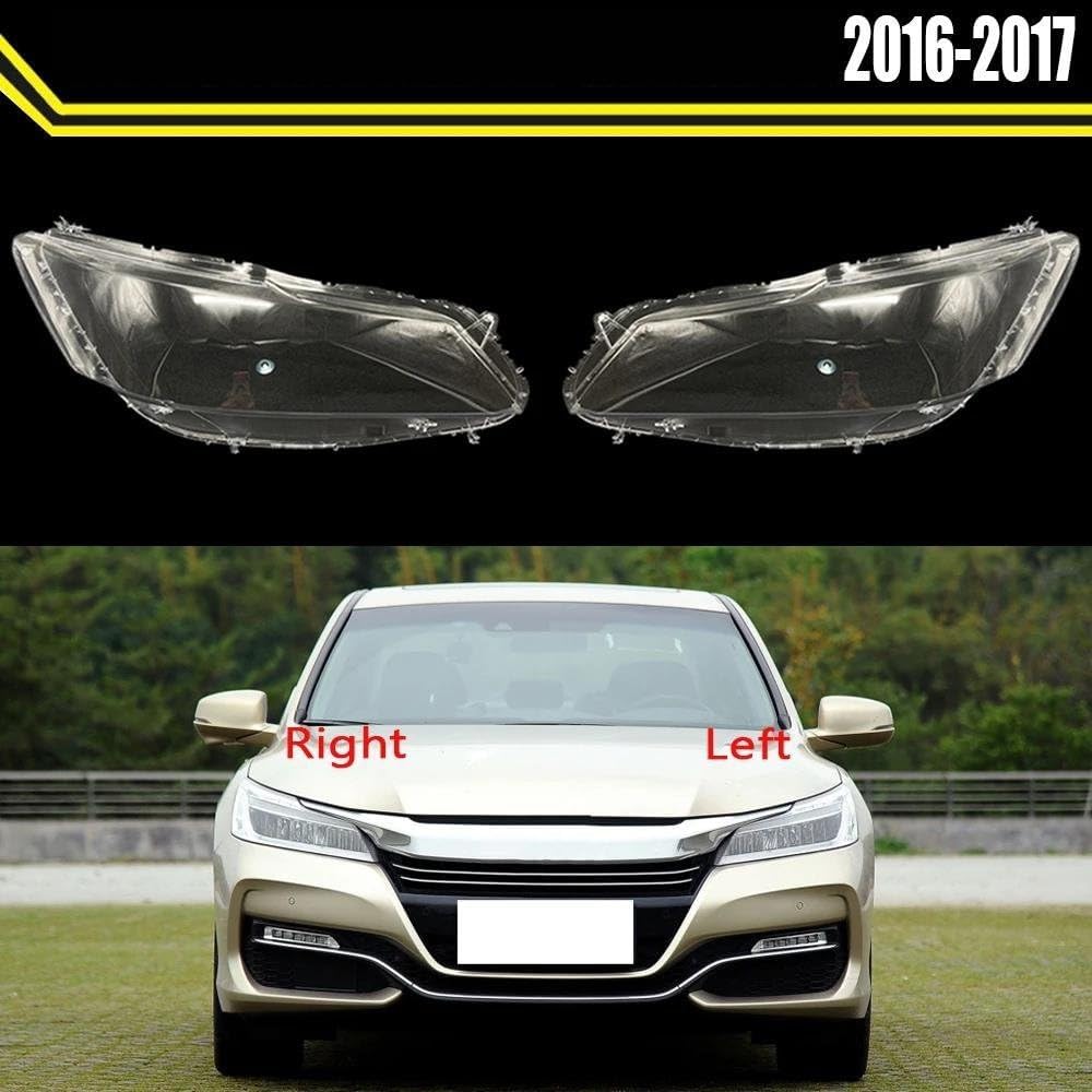 Headlight Lamp Cover Car Headlight Cover Headlamp Lampshade Lampcover Head Lamp Light Covers Shell Glass For Accord For 9.5 Generation 2016 2017 Headlight Lens Cover