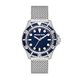 Everest Men's Watch, Stainless Steel Watch for Men with Steel, Leather, or Silicone Band