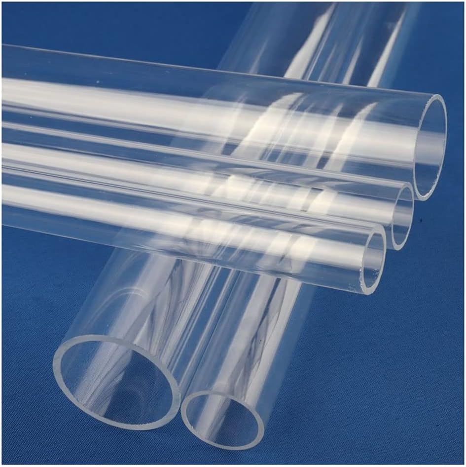 Acrylic Tube, Aquarium Supplies and Fish Tank Adapter, OD 16～50mm Fish Tank Aquarium Clear Acrylic Tube, 25/50cm Length 3 pcs (Color : 50mm, Size : 3PCS 50cm)