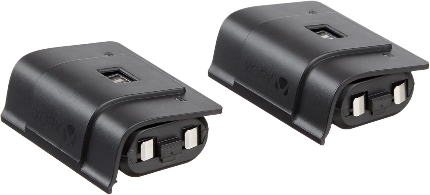 Amazon Basics Dual Charging Station for Xbox One, Xbox One Standard, And Xbox One Elite Controllers - Black