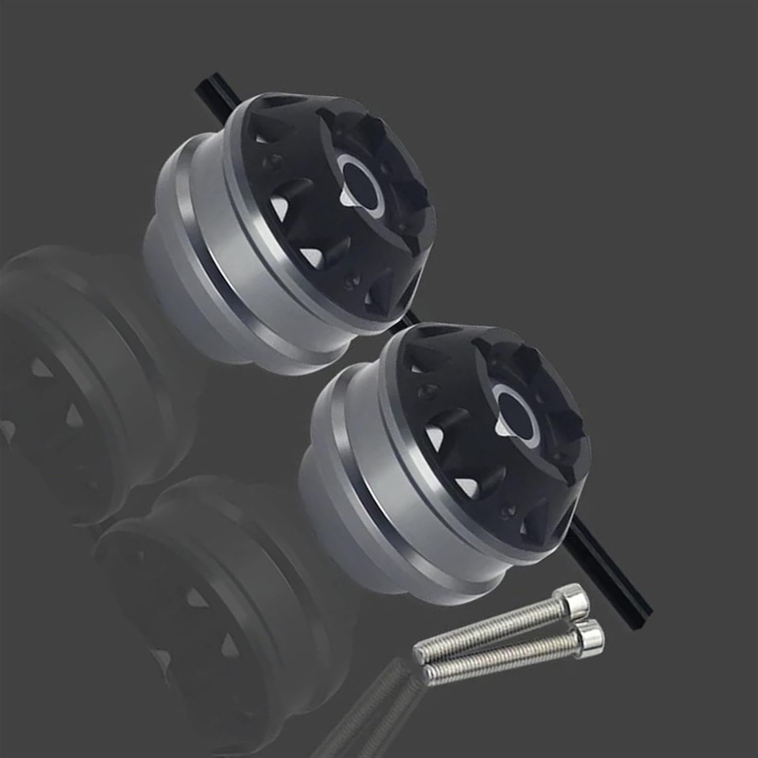 Motorcycle Wheel Protector For H-ONDA CB 650F CB650F 2014-2020 2021 2022 2023 Motorcycle Front Rear Wheel Fork Slider Axle Crash Protector Cap(Rear Silver)