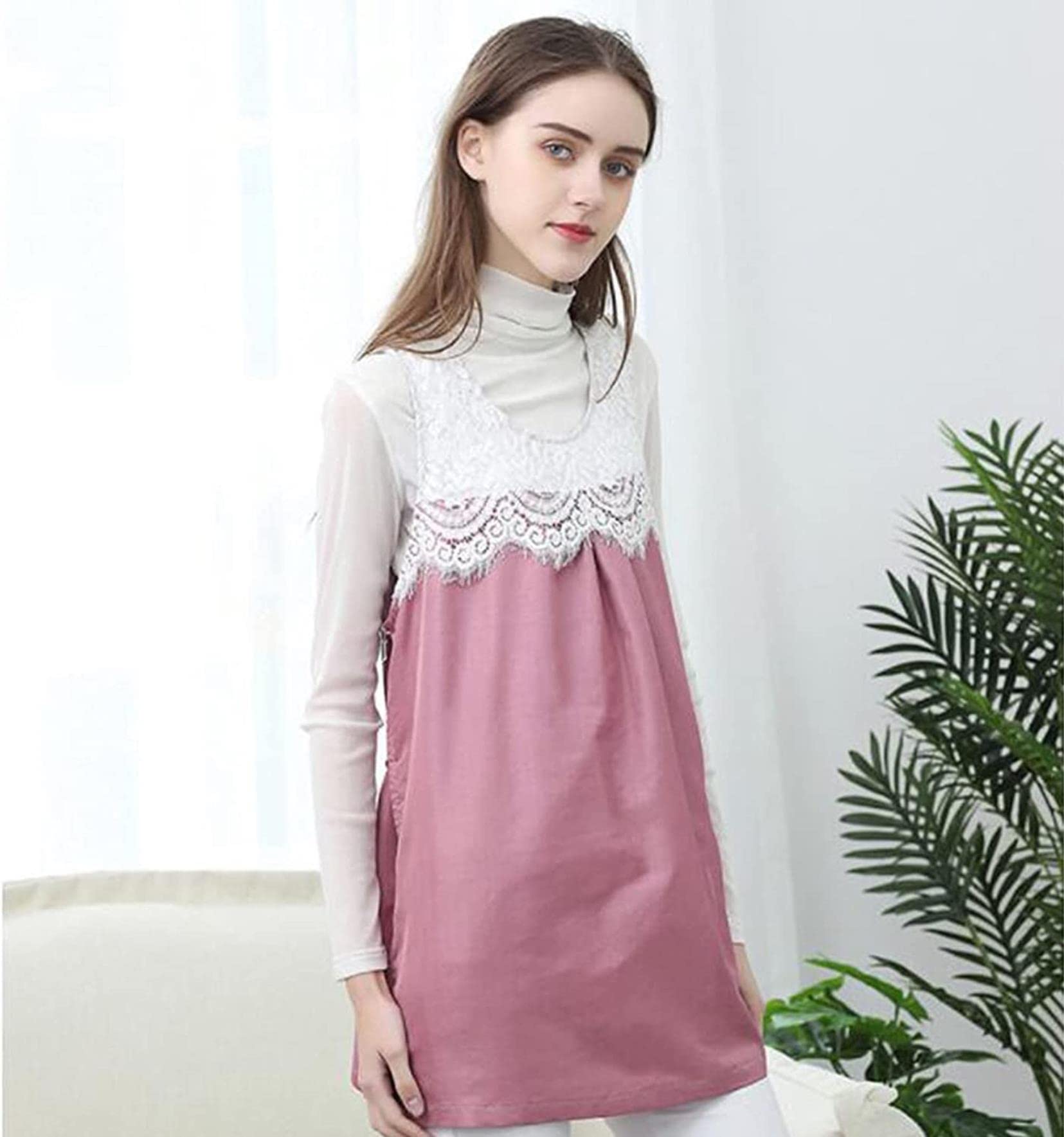 Vêtements de maternité anti-radiations rose protection EMF en tissu Faraday