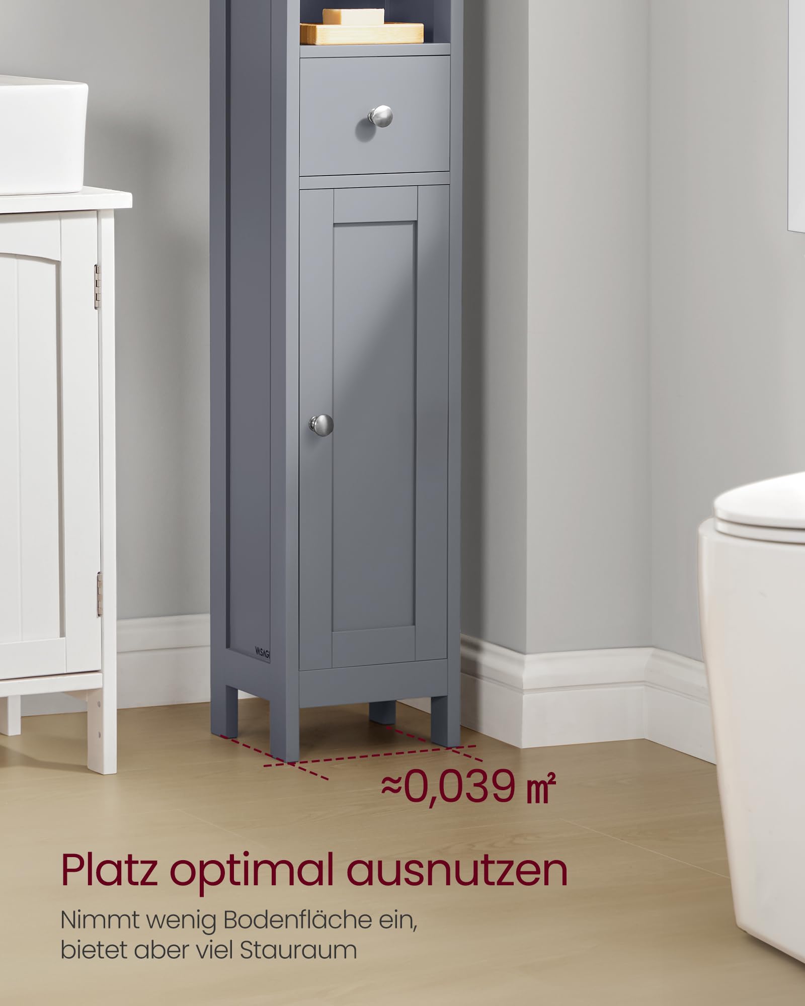 Schmaler Badschrank – Stauraum für kleine Bäder