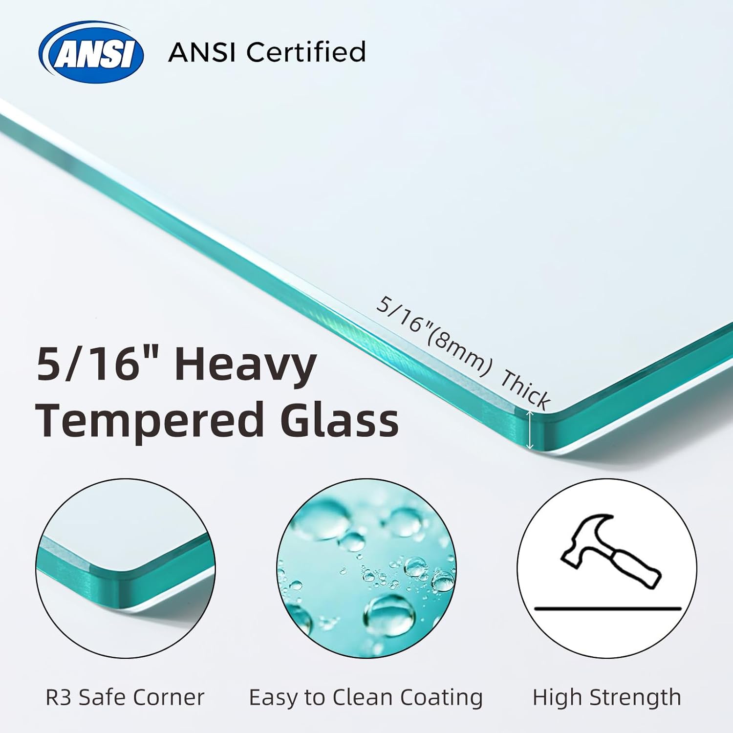 Double Sliding Bathtub Shower Door, 56-60 in. W x 60 in. H Tub Glass Door, 5/16" (8mm) Tempered Glass, Nano Glass for Easy Cleaning, Dual Handles Towel Bar, Stainless Steel Hardware – Bright Chrome