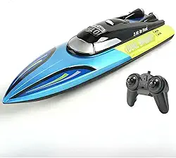 Lancha Barco Rowing H10 35km/h Controle Remoto 2.4gh Bateria Alta Velocidade à Prova D'água Motor Duplo