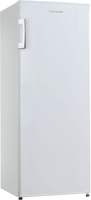 Cookology CTFZ160WH 160L Tall Freestanding Upright Freezer, 5 Large Freezer Drawers, Adjustable Temperature Control and Legs, Reversible door and 4 Star Freezer Rating - In White