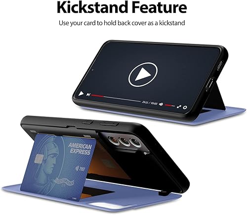 Miniatura 2 de GOOSPERY Funda tipo cartera para Galaxy S21 Plus de 6.7 pulgadas (2021), cierre magnético fácil de puerta, protección de doble capa, parachoques