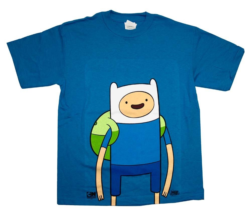 Adventure Time Large Finn Pose Cartoon Youth T-Shirt Tee