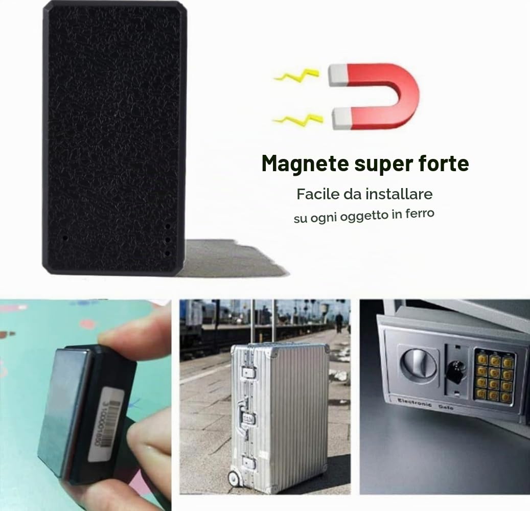 Winnes Mini GPS Tracker 4G, localizzatore GPS TK901, magnetico, impermeabile, posizione in tempo reale, app SMS per moto, auto, bici, scooter, bagagli, borsa per bambini