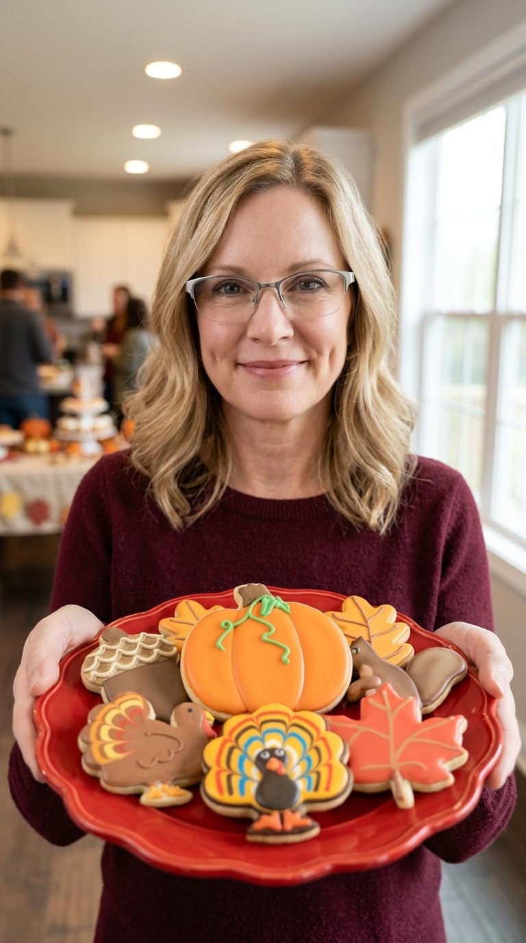 Ann Clark Cookie Cutters Silver Fall And Thanksgiving Cookie Cutters Set 7-Pc. Made In The Usa By Ann Clark, Pumpkin, Maple Leaf, Turkey, Squirrel, Acorn
