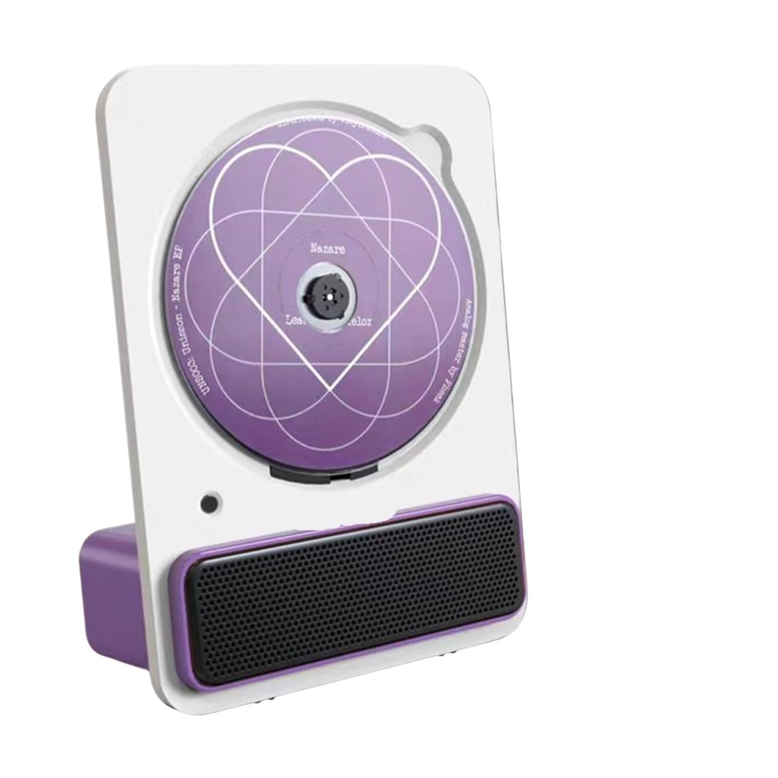 Dcdcd Bianco Vertical Portable Desktop Cd Player - Home Bluetooth Music Album Disc Player With 3.5Mm Output(Bianco)