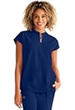 Women Medical Scrub Top Sandy Top with 2 Pockets, Moisture Wicking, 360° Stretch and Recycled Fiber - 2286