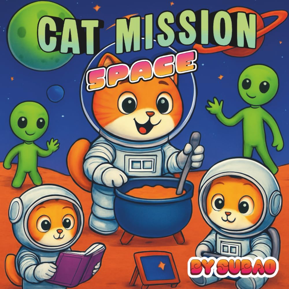 Cat Mission: Space: A Coloring Book