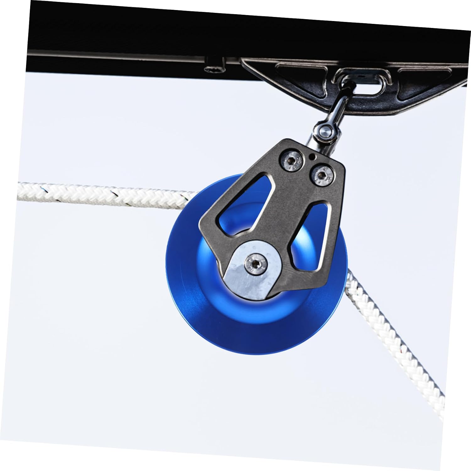 Blue Aluminum Alloy Winch Recovery Ring for Towing and Rescue