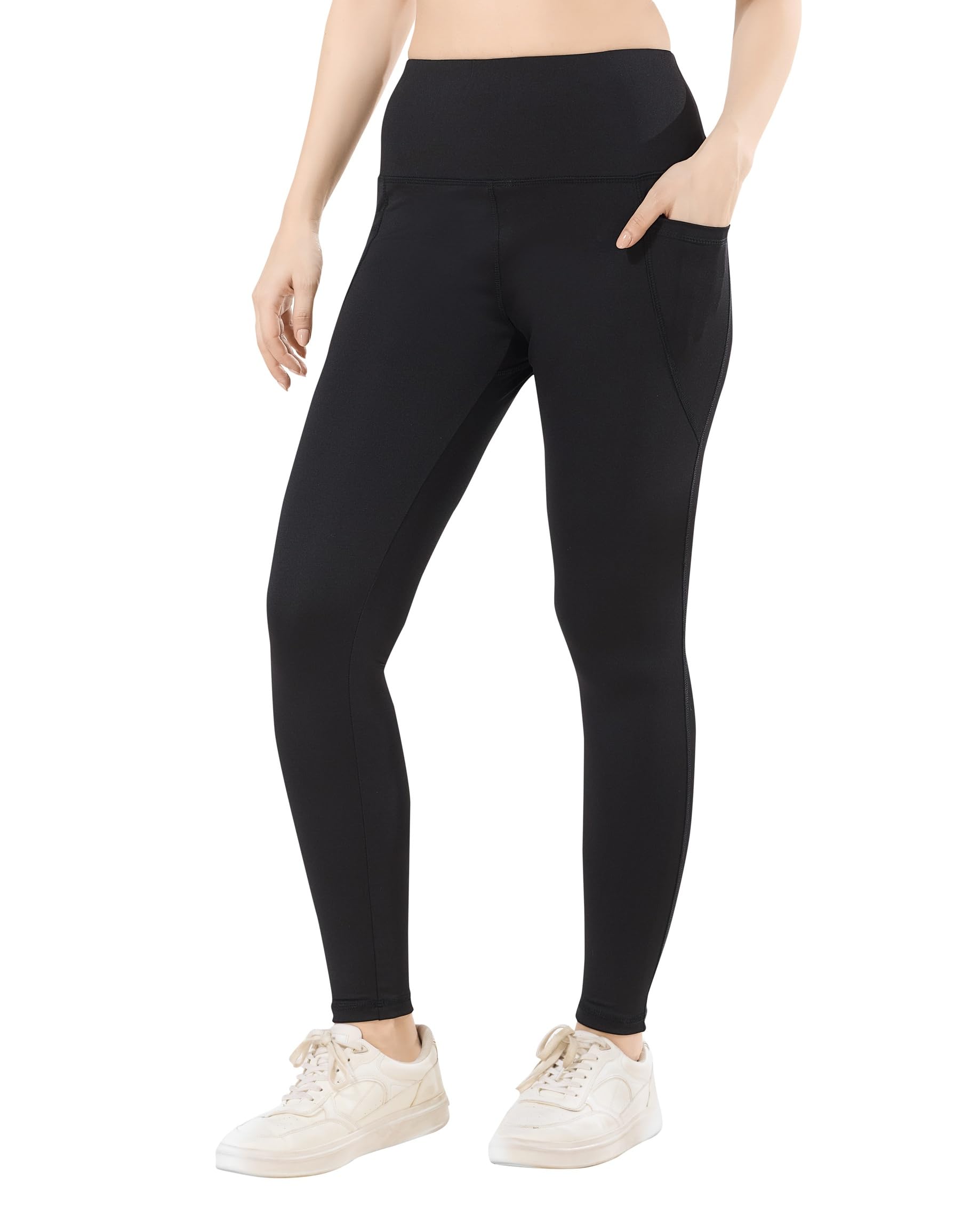 trasa Active Yoga Leggings for Womens Gym High Waist with 2 Pockets, Tummy Control, Workout Pants 4 Way Stretch Yoga Leggings, Sizes - S, M, L, XL, 2XL, 3XL, 4XL-picture-40