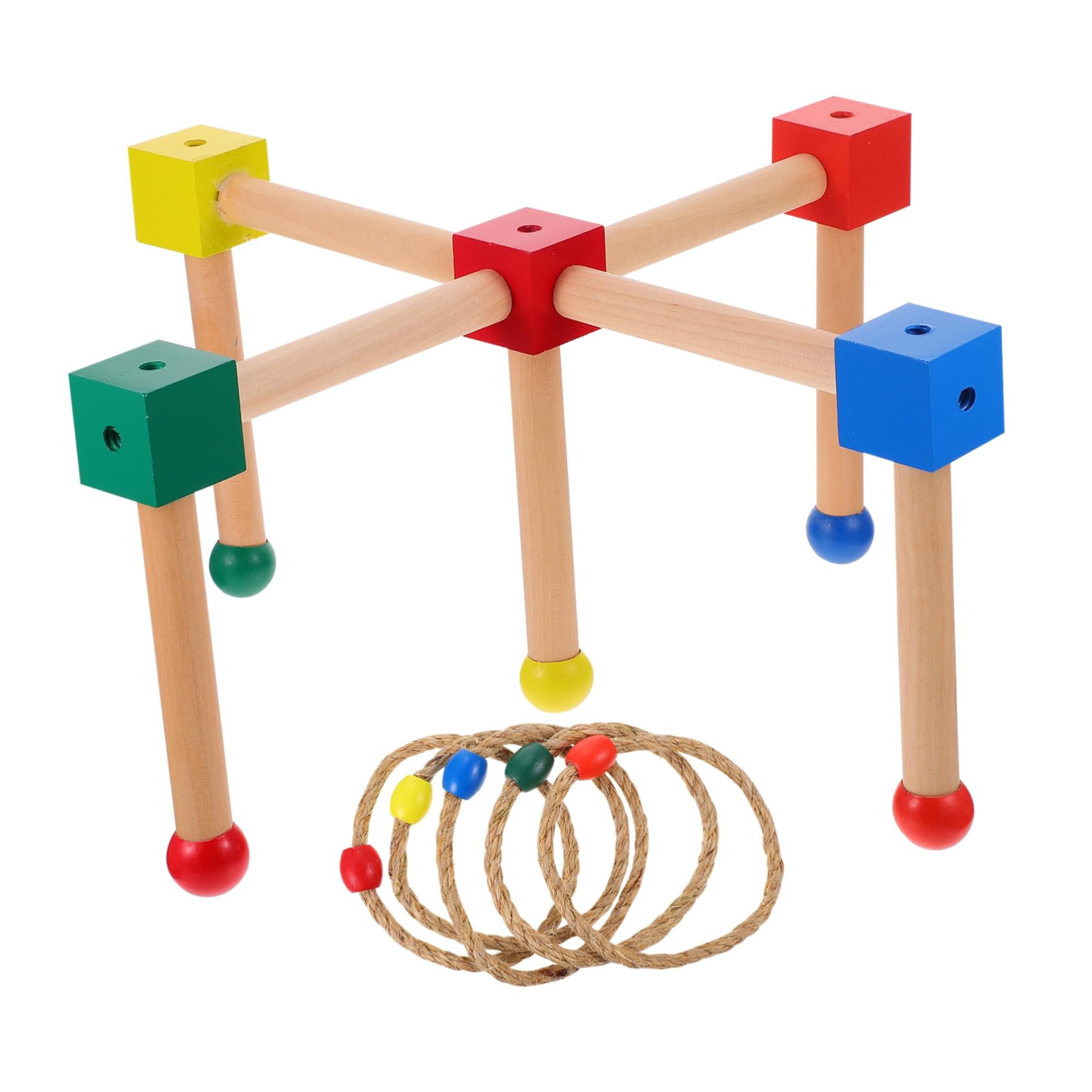 Gioco Lancio Anelli in Legno per Esterno per Bambini