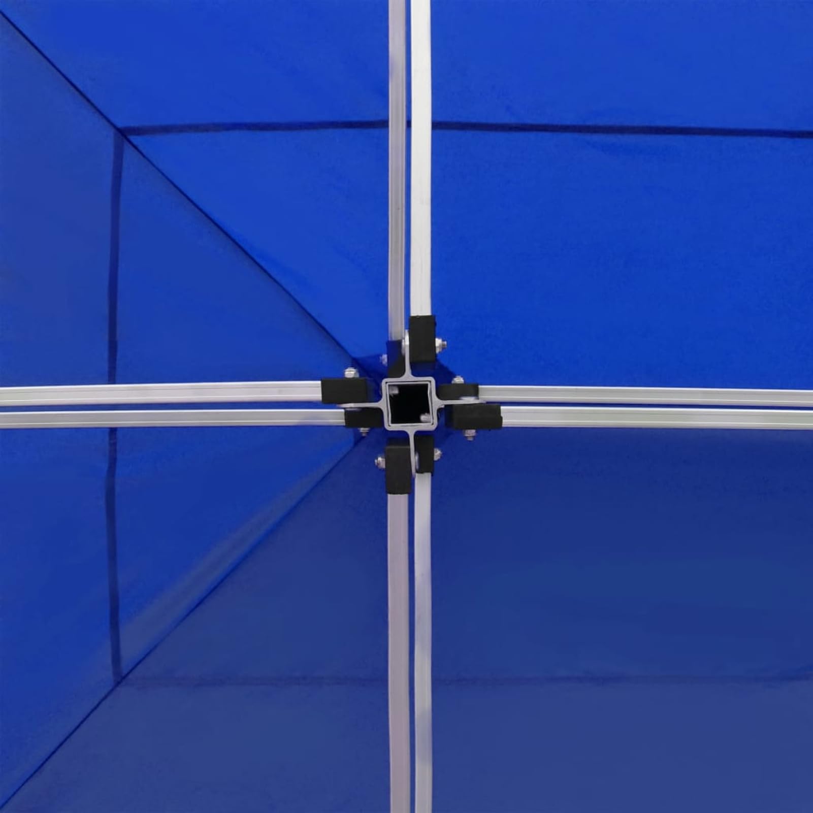 Gazebo Professionale Pieghevole Alluminio 6x3 m Blu,Gazebo Pergola Con Telo Impermeabile Richiudibile E Struttura Rettangolare In Acciaio Inossidabile Ad Alta Densità,Per Arredo Giardino,Terrazz