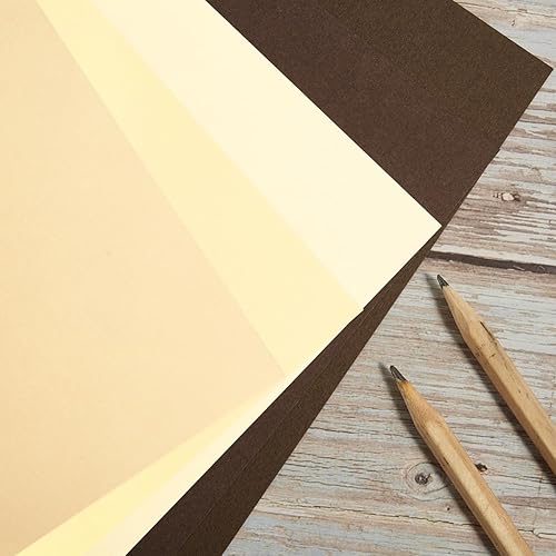 Miniatura 6 de 30 hojas de papel de cartulina de color tierra de 8.5 x 11 pulgadas, tarjetas de papel grueso de 250 GSM para fiestas de cumpleaños, invitaciones,